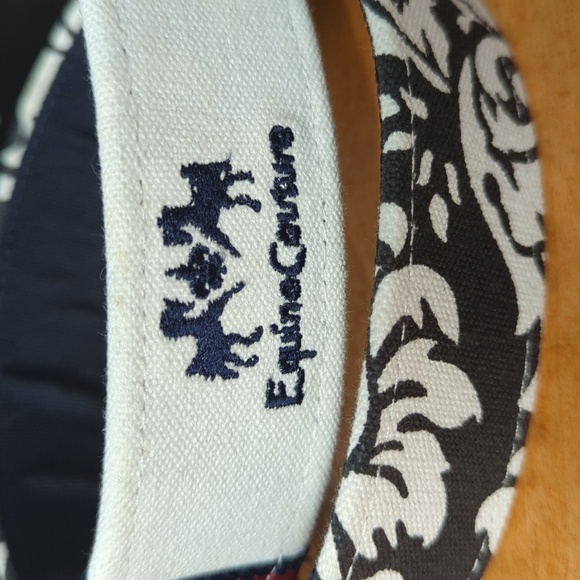 Equine Couture Black Leather and Canvas Belt Women's S - Picture 2 of 8